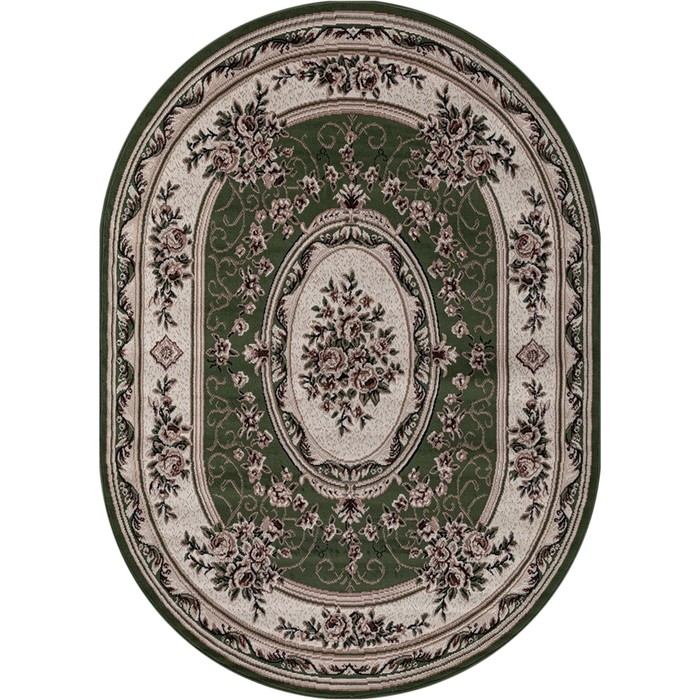 

Ковёр овальный Gavana, размер 180x250 см, дизайн green