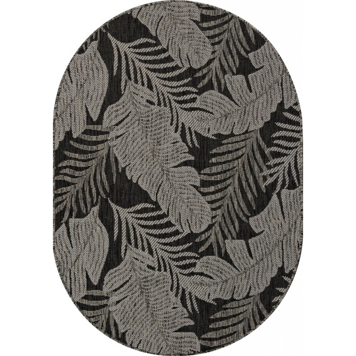 

Ковёр овальный Kair, размер 100x200 см, дизайн black-gray