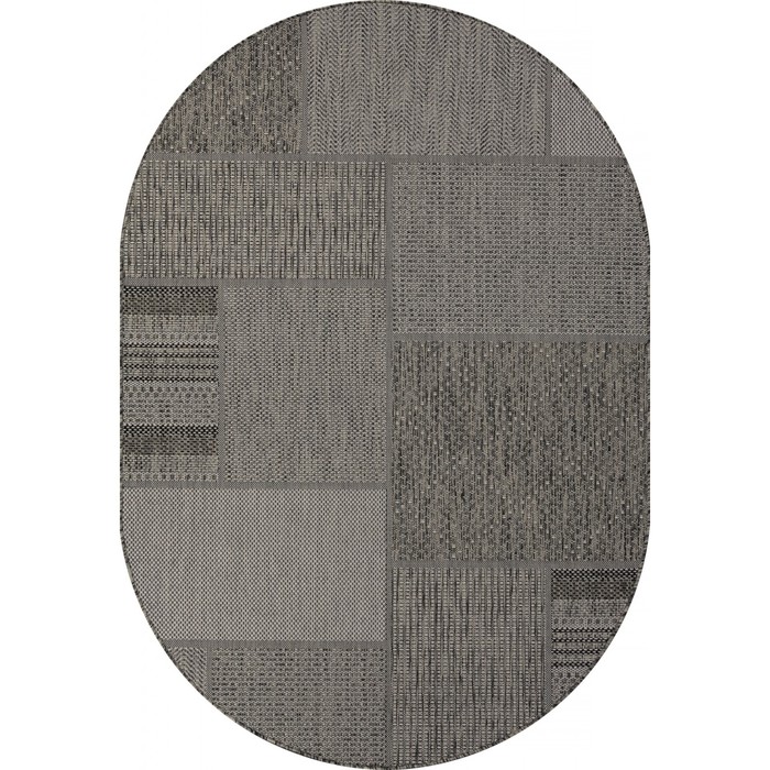 

Ковёр овальный Kair, размер 120x170 см, дизайн black-gray