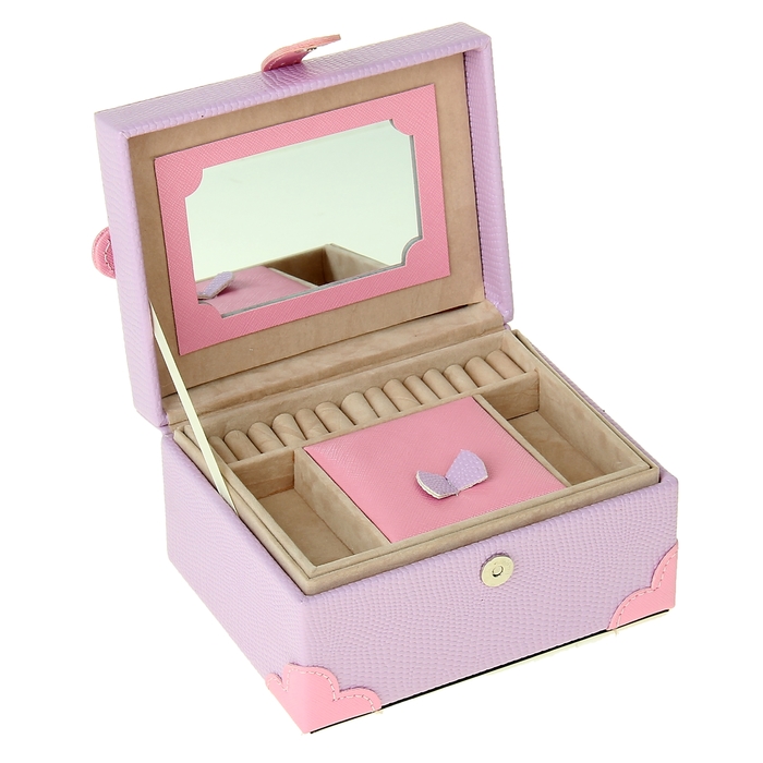 Шкатулка для украшений "Нежно-сиреневая"