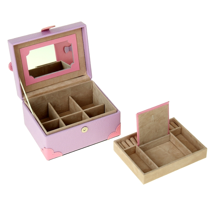 Шкатулка для украшений "Нежно-сиреневая"