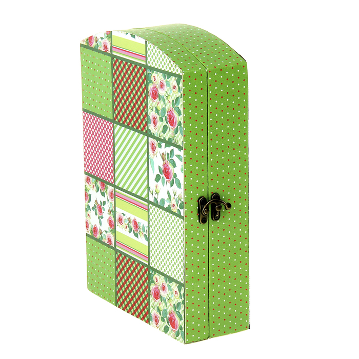 Ключница "Розовые пионы в клетках"