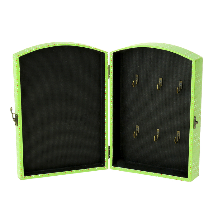 Ключница "Розовые пионы в клетках"