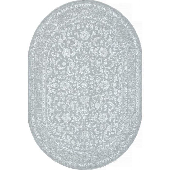 

Ковёр овальный Sirocco, размер 100x200 см, дизайн grey/white