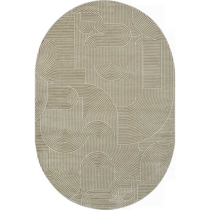 

Ковёр овальный Sirocco, размер 80x150 см, дизайн d.beige/beige