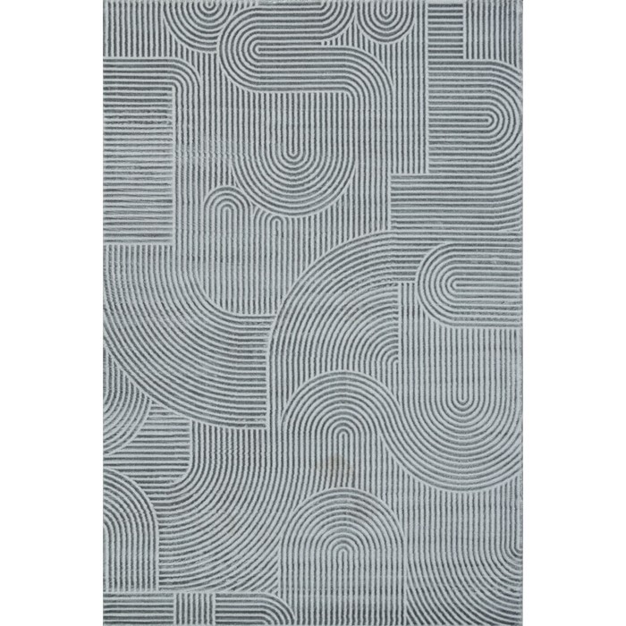 Ковёр прямоугольный Sirocco, размер 100x200 см, дизайн d.grey/grey ковёр прямоугольный valentis sirocco размер 100x200 см