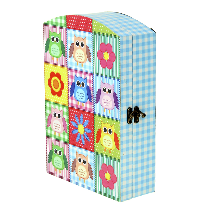 Ключница "Совята и цветочки"