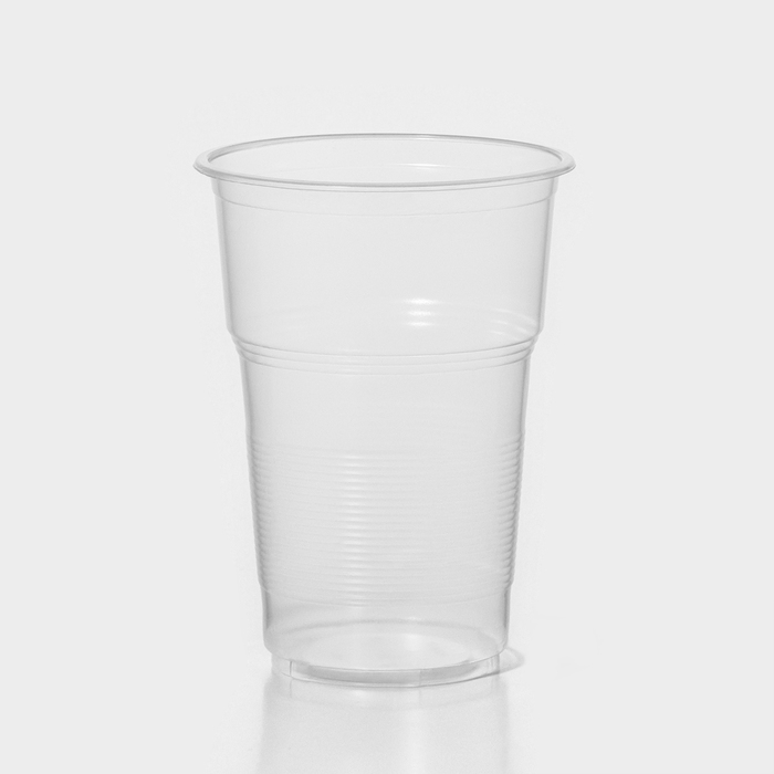 Стакан одноразовый пластиковый «Факел», 500 мл, цвет прозрачный, 100 шт/уп стакан одноразовый прозрачный 500 мл