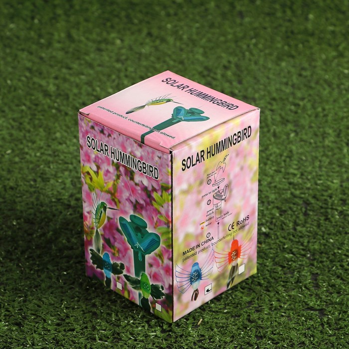 Декоративный штекер на пальчиковой батарее "Порхающая птичка" микс