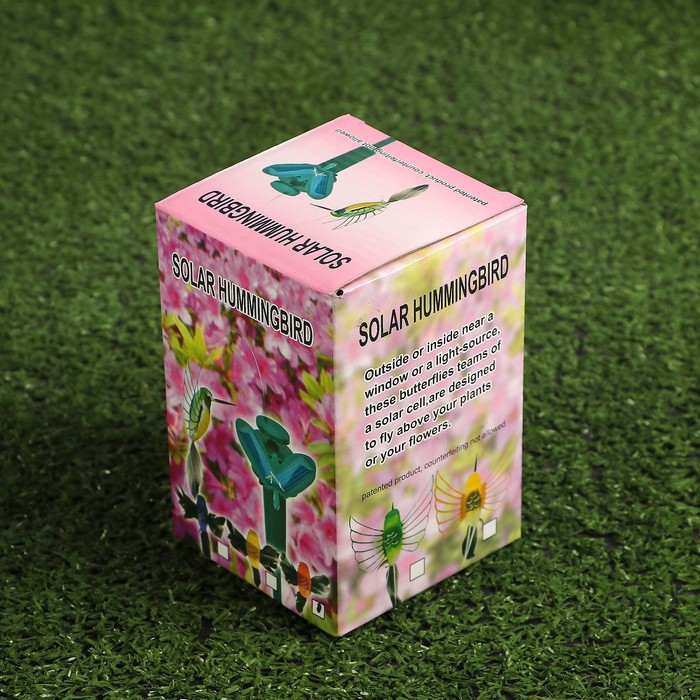 Декоративный штекер на пальчиковой батарее "Порхающая птичка" микс