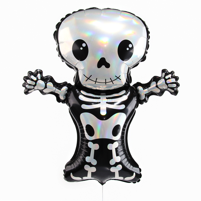 Шар фольгированный 33 Веселый скелет веселый кегельбан с шариком 4 1 шар 9 1601