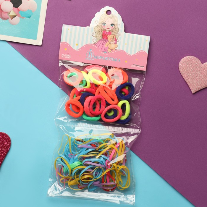 Резинка для волос Феечка набор 110 шт10 2 см микс 54₽