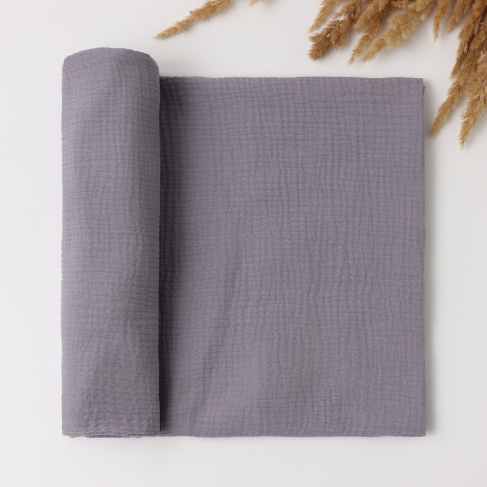 

Пеленка двухслойная "Крошка Я" Gray-blue 130х100см, 100 % хлопок