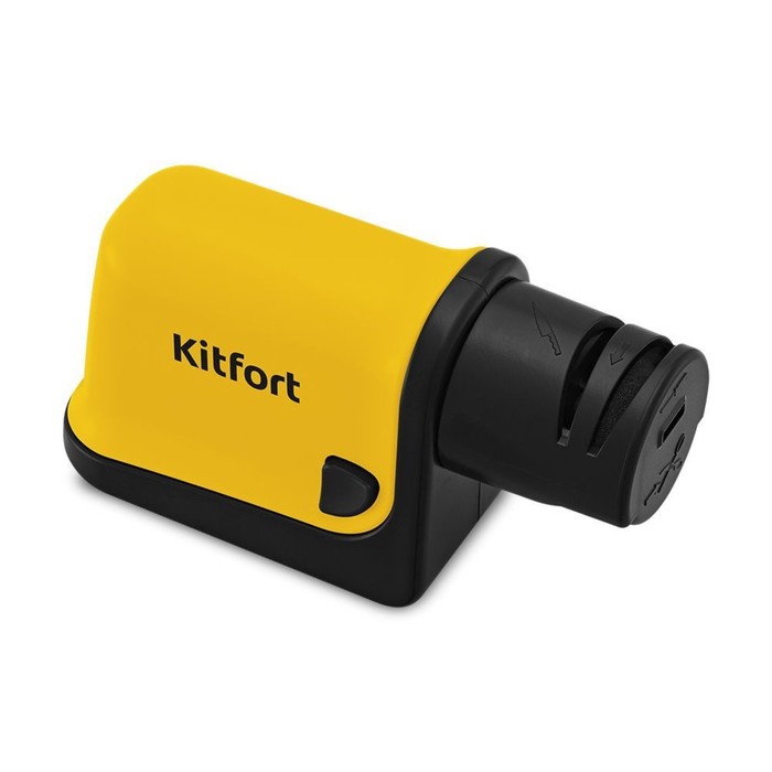 Электроточилка для ножей Kitfort КТ-4099-3, 3,8 Вт, 80 об/мин, желтый