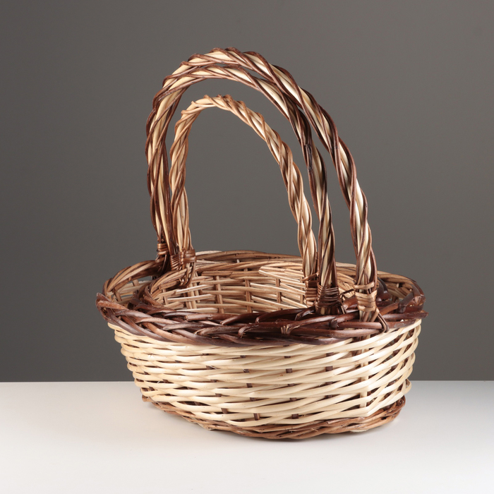 

Набор корзин из 3 шт, 45x35x15/42 см, 35x29x13/37 см, 30x23x12/31 см, ива