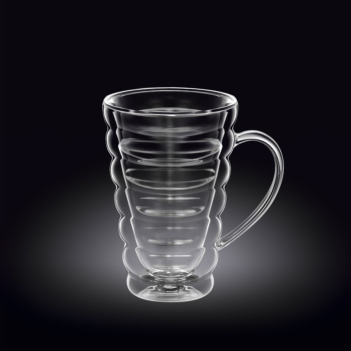 Чашка Wilmax England, термостекло, двойные стенки, 300 мл стакан 300 мл стекло wilmax thermo двойные стенки wl 888733 a