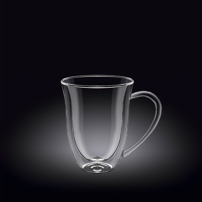 Чашка Wilmax England, термостекло, двойные стенки, 200 мл чашка wilmax стекло 200 мл