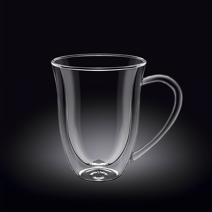 Чашка Wilmax England, термостекло, двойные стенки, 300 мл стакан 300 мл стекло wilmax thermo двойные стенки wl 888733 a