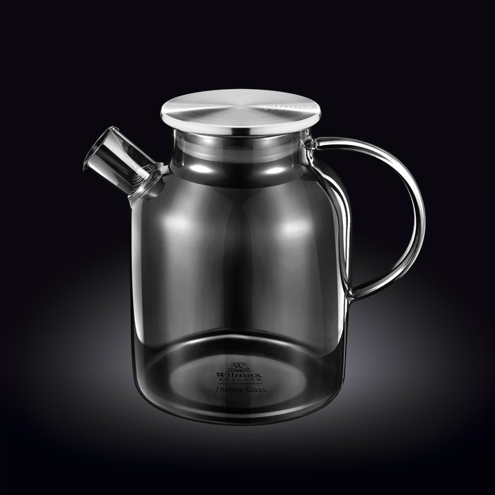 Чайник заварочный Wilmax England Smoky Grey, термостекло, 1600 мл чайник заварочный smoky 1000 мл цвет дымчатый