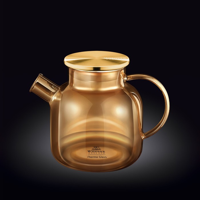 цена Чайник заварочный Wilmax England Amber, термостекло, 1200 мл