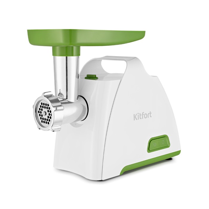 

Мясорубка Kitfort КТ-2112-3, 1300 Вт, 4 насадки, шнур 1 м, бело-зеленая