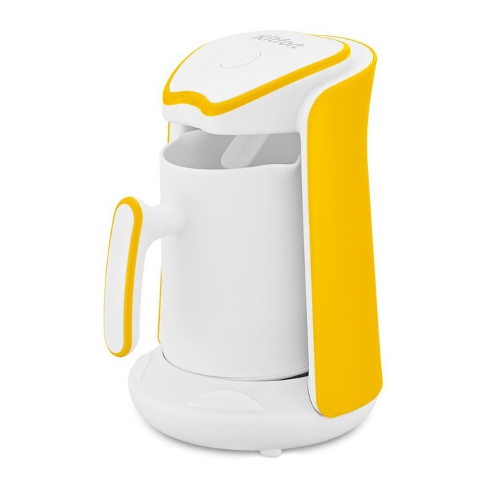 

Электрическая турка Kitfort КТ-7133-3, 600 Вт, 350 мл, шнур 0,5 м, бело-желтый