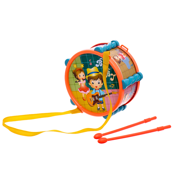 Барабан детский «Малышок», цвета МИКС детский кораблик юнга цвета микс