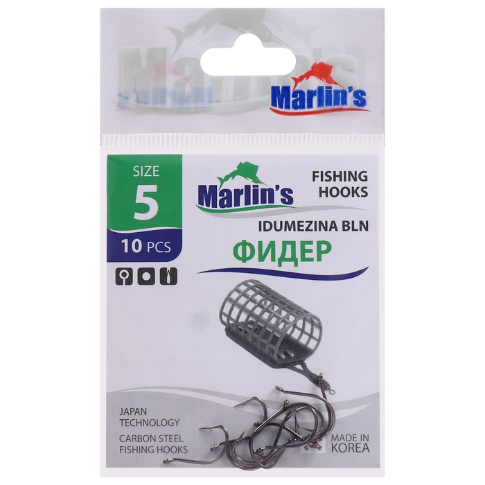 

Крючок Marlin's ФИДЕР IDUMEZINA BLN № 5 , 10 шт.