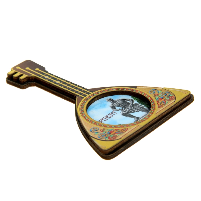 Магнит в форме балалайки "Оренбург"