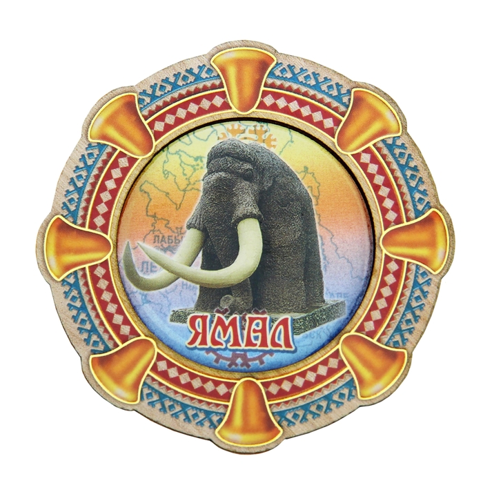 Магнит в форме бубна "Ямал"