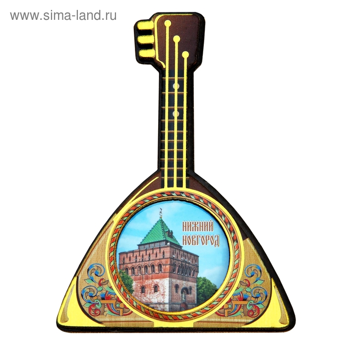 Магнит в форме балалайки «Нижний Новгород»