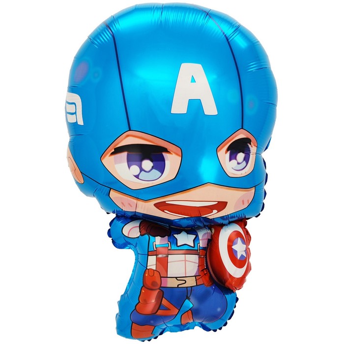 Шар фольгированный 30 «Мститель Капитан», фигура шар фольгированный 30 фигура аниме боец ниндзя
