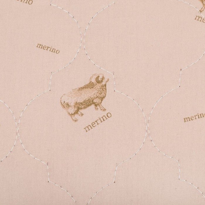 Подушка Адамас "Овечья шерсть", размер 70х70 см, чехол тик