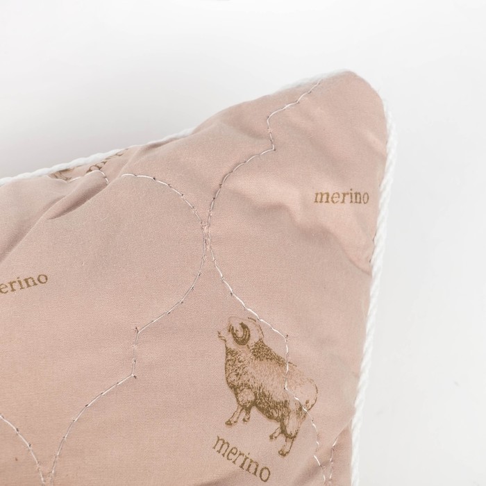 Подушка Адамас "Овечья шерсть", размер 50х70 см, чехол тик