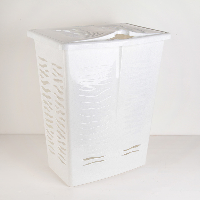 Корзина для белья 60 л Aqua, цвет МИКС