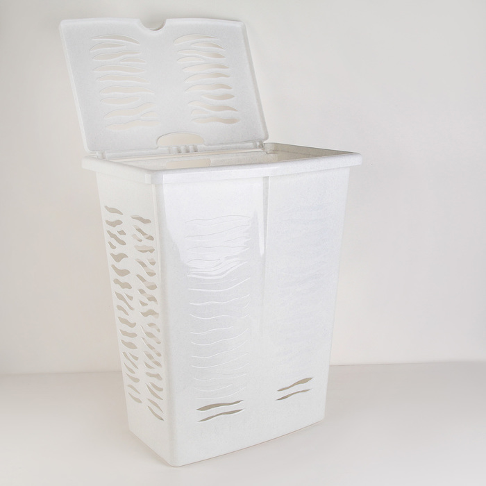 Корзина для белья 60 л Aqua, цвет МИКС