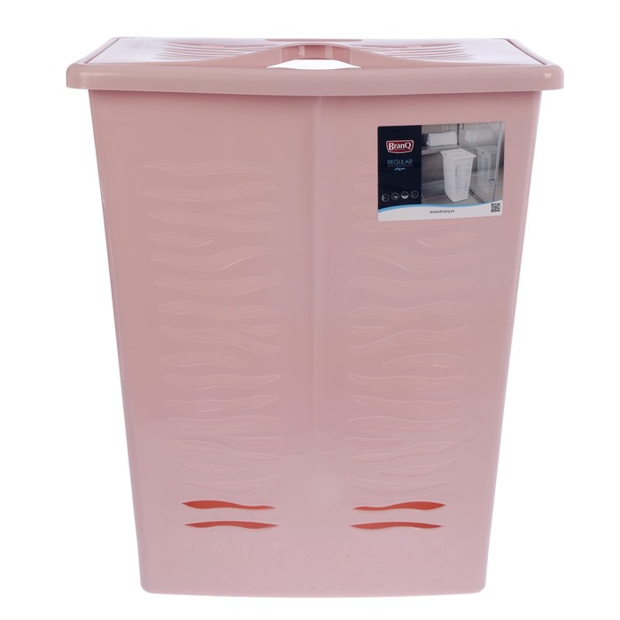 Корзина для белья 60 л Aqua, цвет МИКС