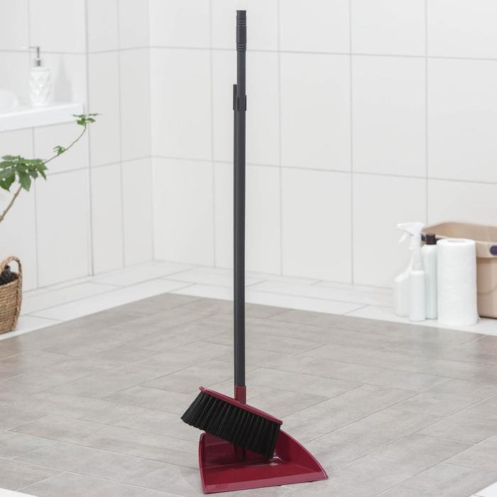 Набор для уборки "Ленивка": щетка и совок, цвет МИКС