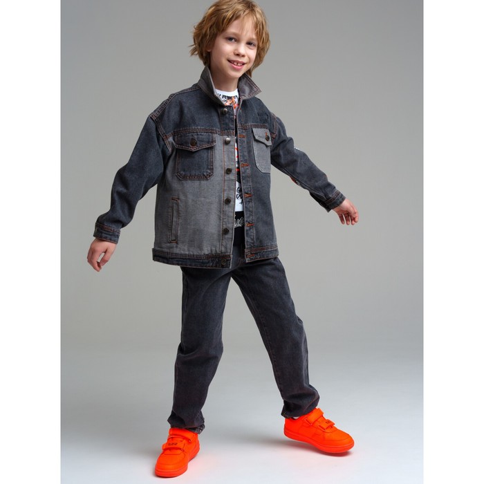 Куртка джинсовая для мальчика PlayToday, рост 134 см