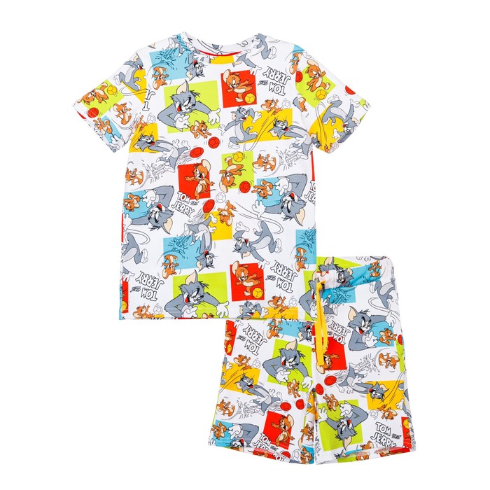 Пижама для мальчика PlayToday: футболка и шорты, рост 122 см