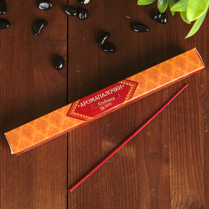 Благовония "Восторг Индии" Клубника, 15 палочек