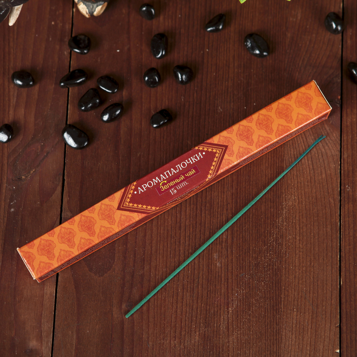 Благовония "Восторг Индии" Зеленый чай, 15 палочек