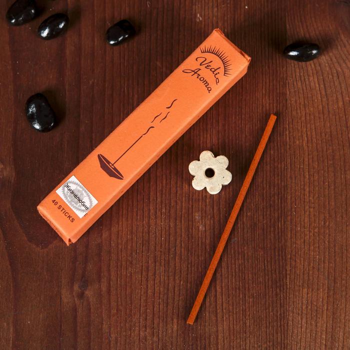 Благовония "Vedia Aroma" Жизнелюбие, 40 палочек с подставкой