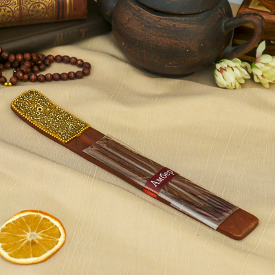 Набор "KARMA" Амбер, 10 палочек с подставкой-лодочка