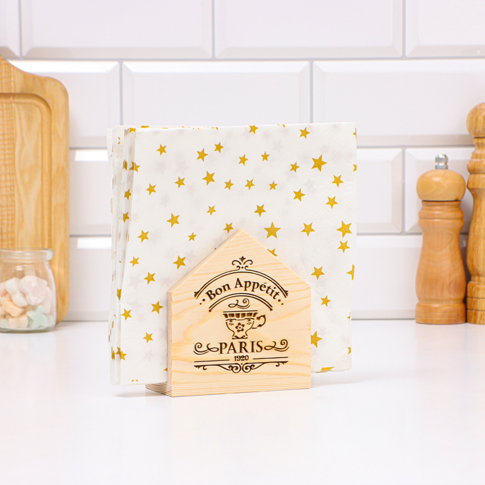 Салфетница Bon appetit 10 х 5 х 105 дерево светлая 152₽