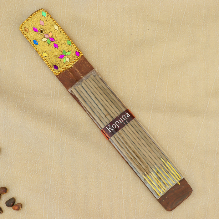 Набор "KARMA" Корица, 10 палочек с подставкой-лодочка