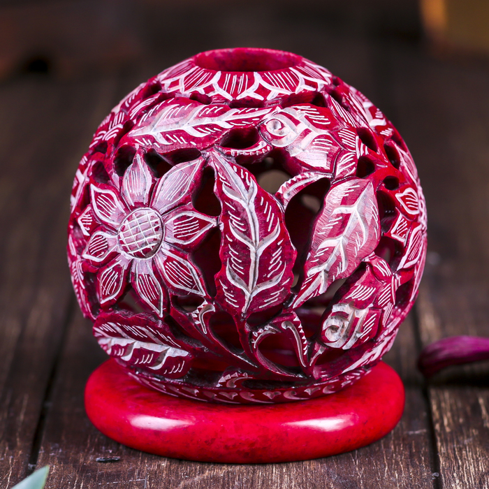 Подсвечник-шар "Волшебство", резной