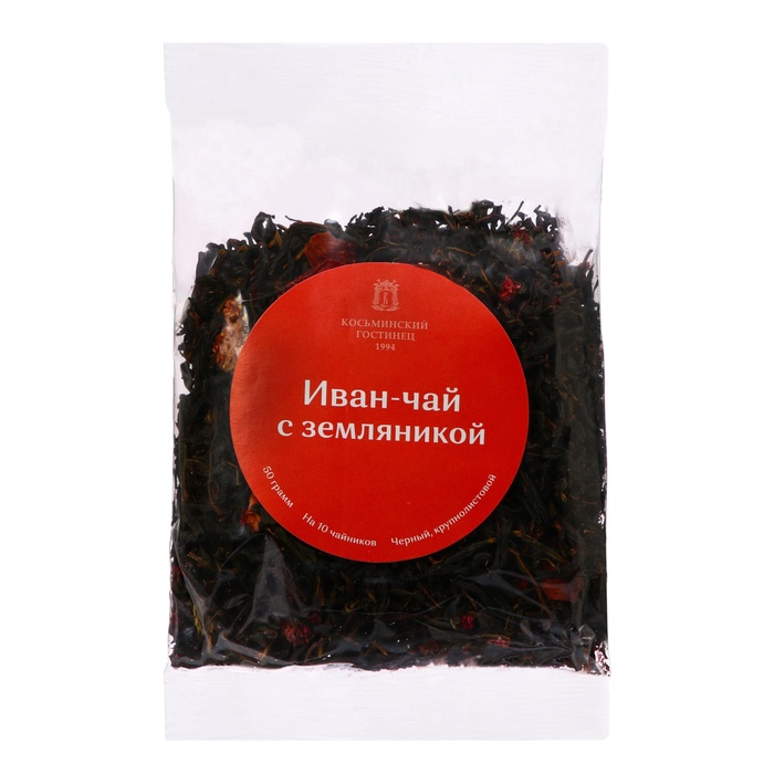 Иван-чай крупнолистовой с земляникой, 50 г чай teaco иван чай крупнолистовой черный 150 г