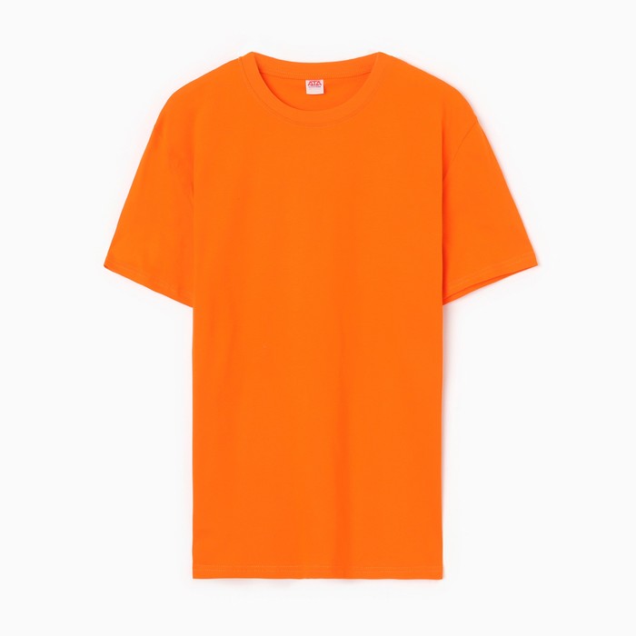 Футболка мужская, цвет оранжевый, р-р 56