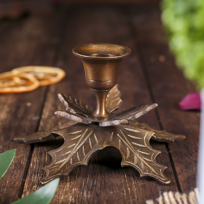 Подсвечник на 1 свечу "Клен"